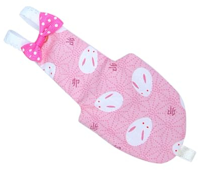 SEWACC Culotte pour Oiseaux en Coton Motif Lapin Rose, Facile à Mettre et Respirante, pour Pigeon et Perroquet en Vol