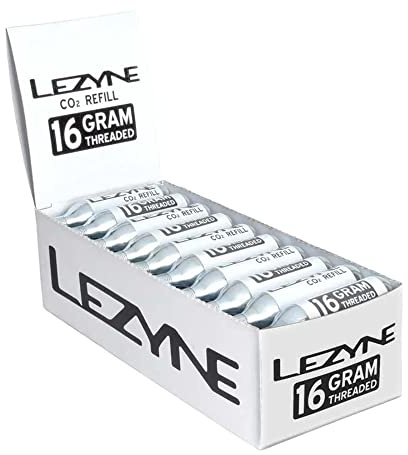 Lezyne 25G CO2 CARTRIDGES, 30PCS/Box, Erwachsene, Unisex, Silber, 10x10x10