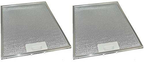 Cooker Hood Metal Grease Filters Pack of 2 compatible with Universal Hoods