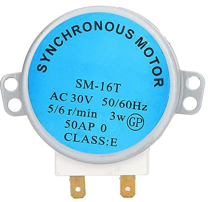 HEEPDD Motor de Plato Giratorio para Horno Microondas, Reemplazo de Motor de Plato Giratorio para Horno Microondas SM 16T 50Hz 60Hz para Cocina (Motor de Disco de Vidrio)