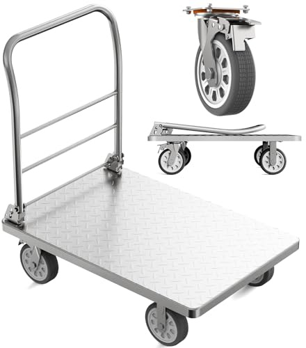 Heavy Duty Platform Truck, 2200lbs Folding Platform Cart
