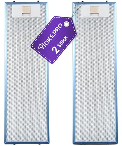 Vioks.pro 2x Metall-Dunstabzugshaube-Filter für AEG/Electrolux 405534414/9 - Ersatzteile 512x160mm