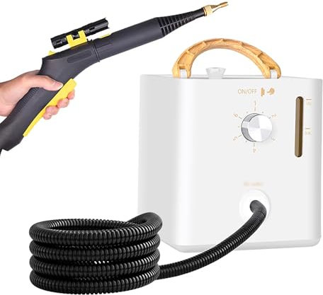 CAILION Pulitore a Vapore, Vaporizzatore Portatile per La Pulizia, 6 Impostazioni di Vapore, Aspirapolvere a Vapore per Tappeti, Vapore Continuo, per Mobili, Tappezzeria, Divano