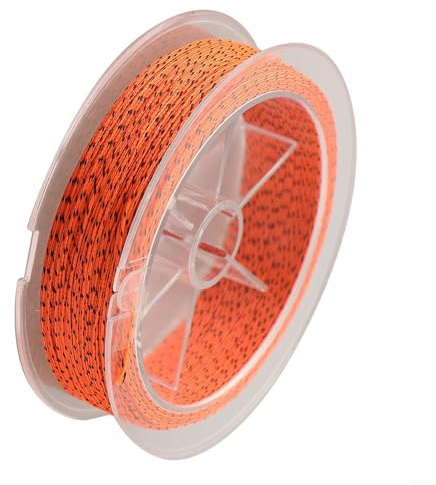 Fil fin tressé Dacron Fly Line Backing, blanc, 9,1 kg, élasticité réduite, pour pêche à la mouche (G)