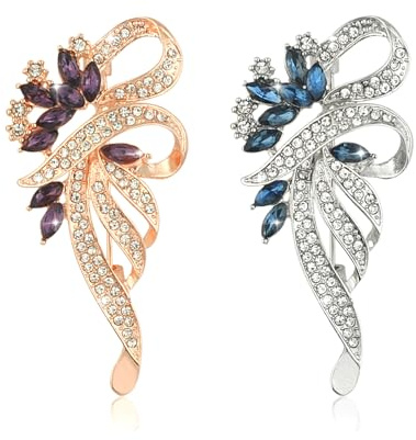 MABAHON Floral Brooch Created Crysta Rhinestone,Brooch for Women uk,fashion crystal delicate brooches elegant crystal brooch Clothing Accessories for dresses, sweaters and scarves