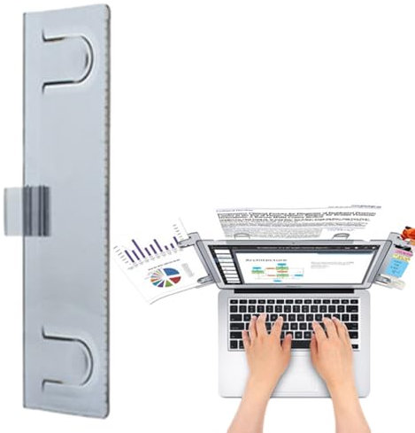 Monitor-Dokumentenhalter, Laptop-Dokumentenhalter-Clip, selbstklebende Memo-Halter-Clips, bequeme Befestigung, Nachrichten-Memo-Tafeln, Seitenwand-Clip für Dokumente, A4-Papier, Notizen