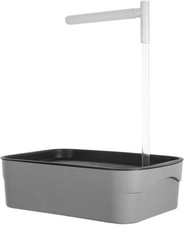 CATIEBYE Bañera para Pájaros con Ducha Automática para Loros y Palomas, Diseño Versátil de Abs para Jaulas, Baño Práctico y Cómodo en Casa