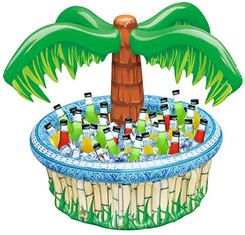 JOYIN 28” Inflatable Palm Tree Cooler, Luau Hawaiian Tropical Beach Themed Party Decorations, Blow Up Palm Trees Cooler Outdoor Party Supplies, Kids Adults Birthday Party Décor