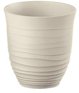 Guzzini - Tierra, Bicchiere Basso in Plastica Riciclata - Argilla, Ø 9xh9,5 cm | 350 cc - 17950179