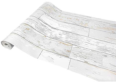 DecoMeister Pellicola Adesiva per Mobili 45x240 cm - Carta Adesiva Effetto Legno per Rivestimento Mobili Cucina e Tavoli - Pellicola Decorativa Lavabile e Impermeabile - Legno Vintage
