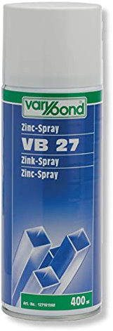 Varybond Zinkspray VB 27 400ml - durch hohen Zinkanteil besonders guter Korrosionsschutz - für Industrie, Handwertk und Karosseriebau