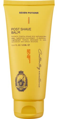 Seven Potions Balsamo post barba per uomo – calma l'irritazione della pelle, trattiene l'umidità – lenitivo, idratante, formula leggera – Lozione dopobarba naturale, vegana, cruelty-free (100ml)