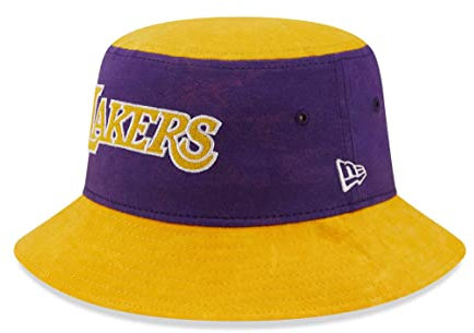 New Era - NBA Los Angeles Lakers Washed Pack Tapered Bucket Cappello Colore Viola, Lilla, M