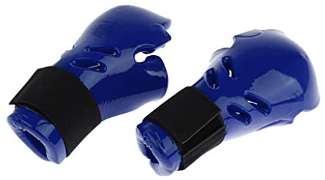 LOVIVER Kinder Kinder Taekwondo Sparring Handschuhe Fäustlinge MMA Handschutzausrüstung, wie beschrieben + wie beschrieben, Blau s