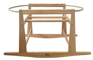 KidooCrafts Moses Korb ständer, ständer für moseskorb, Moseskorb Gestell, Holzständer aus Buchenholz von 1 Qualität