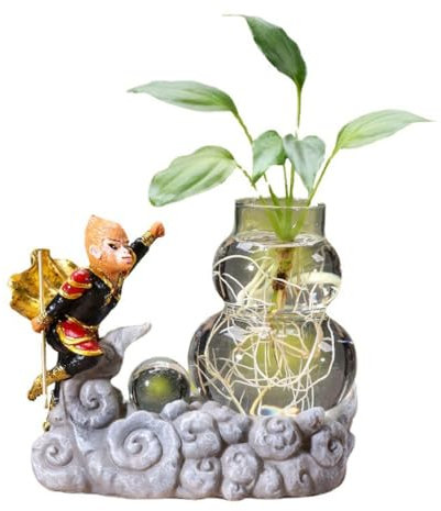 SOBOLON Maceta Macetas de cerámica hidropónicas, pequeñas Plantas en macetas de espárragos, recipientes de Flores Zen, Adornos for decoración del hogar Maceta Simple Moderna(Color:A)