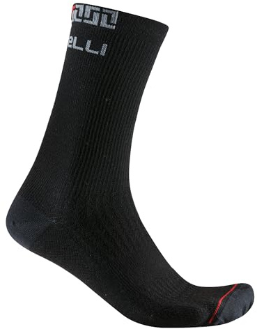 CASTELLI Men’s Bandito Merino 18 Sock, Lightweight, Warm Road Cycling Accessory with Moisture Control for Cold Rides