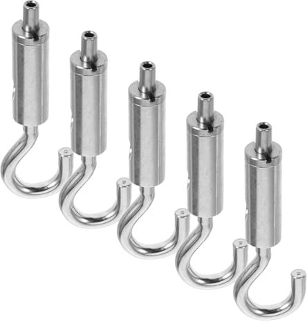 PartyKindom 5piezas Kit De Tensionador De Gancho y De Latón Resistente Para Cuerdas De Alambre Accesorios De Suspensión y De Para Exhibiciones y