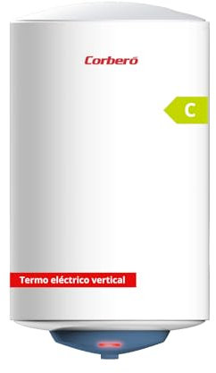 Corberó - Termo Eléctrico CTMBA50 | 50L | Instalación Vertical | Resistencia Blindada | Termostato Regulable | Protección Anticorrosión