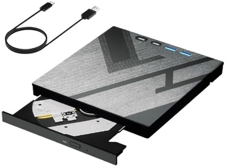 Unità ottica esterna 7 in 1 for laptop PC USB 3.0 Tipo-C Lettore DVD CD-RW Masterizzatore portatile con slot for schede SD/TF