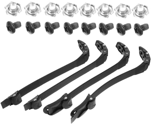 PENIKOKO Hebillas Ajustables para Zapatos de Patinaje sobre Ruedas Correas de PVC y Tornillos, Diseño Estable y Resistente para Patines en Línea, Adecuado para Reemplazo