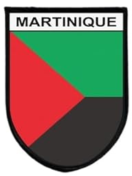 Ecusson Patch Drapeau martinique martiniquais Imprime Bord Brode Auto-Agrippant