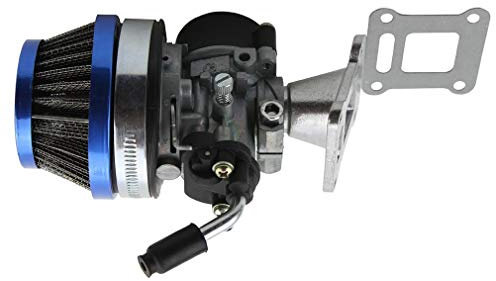 Queta Carburateur pour Mini Moto Moteur à 2 Temps 49cc 47cc 43cc, Carbu avec Filtre à Air Convient à Mini Pocket Bike, Go Kart, Quad, Dirt Bike ATV etc.