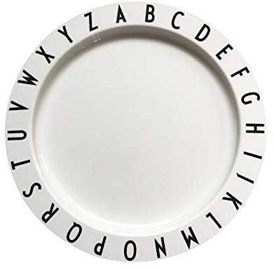 Design Letters Eat & Learn Tritan Kinderteller | Personalisierte Geschenke Baby, Baby Geschenk, Taufgeschenke | Esslernteller BPA Frei | Babyteller | Babygeschirr mit Buchstaben | Snackteller Kinder