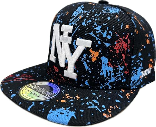 J26 Kids Casquette SNAPBACK USA pour Enfants Kappe Basecap Bonnet Trucker Cappy Sport NY, taille unique