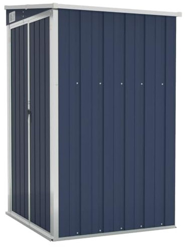 vidaXL Remise de Jardin Murale Hangar de Terrasse Abri de Jardin Maison de Stockage Meuble de Patio Extérieur Anthracite 118x100x178 cm Acier