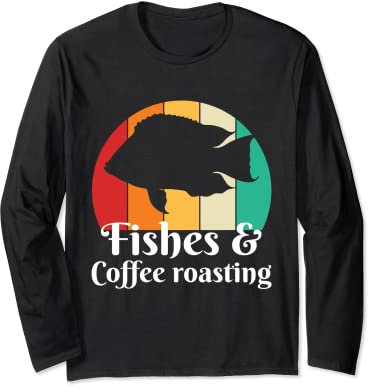 Fishes And Coffee-Roasting Long Sleeve T-Shirt