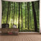 ANAZOZ Wandteppich Natur Wald, Wandbehang Sonnenschein Baum Grün Wandbehang Groß 350x256cm für Schlafzimmer Wohnzimmer