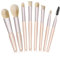 Brochas De Maquillaje, 8 Piezas Pinceles Maquillaje Set Brocha Colorete Brocha Base Maquillaje Makeup Brushes Profesional Limpia Brochas Maquillaje Cómodo y Duradero (Albaricoque)