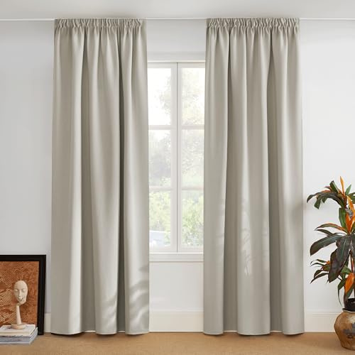PONY DANCE Cortinas Opacas,Termicas Aislantes Frio y Calor,2 Piezas
