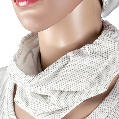 Biologa-Danell Antiwave Schlauchschal - Scarf - mit EMF Schutz, zur Abschirmung hochfrequenter elektromagnetischer Wellen (Silber-Grau)
