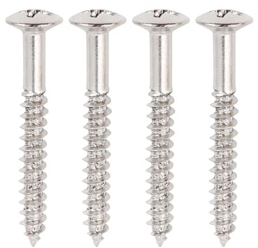 Banworks Viti di ricambio per ponte tremolo per chitarra elettrica, viti di ricambio per sistemi Fender Stratocaster Strat ST FR, confezione da 4 JT/QQLS-07