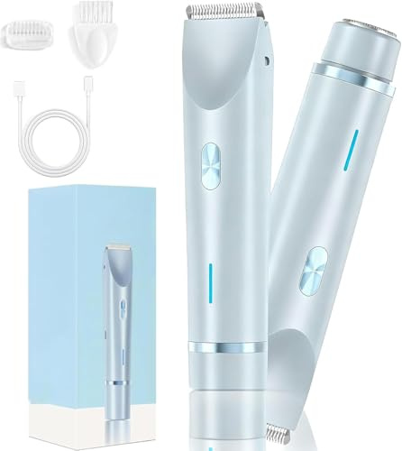 The Trimmie Unfiltered 4.0 Ezme, The Trimmie 2.0 de Ezme, afeitadora corporal 2 en 1 para mujer, nueva maquinilla de afeitar impermeable en húmedo y seco, doble cabeza para piernas, brazos, axilas