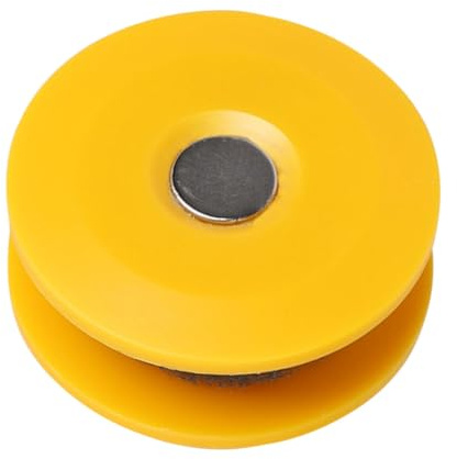 Alasum Detergente per Catena Bici Spazzola di Pulizia, Strumento Efficiente in Pvc e Magnete per Pulizia Profonda della Catena Gialla
