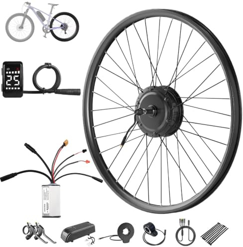 Varstrom 36 V 250 W E-cykel konverteringssats 26 27,5 28 29 tum bakhjul navmotor | Bakhjul E-cykel konverteringssats med display valfri motor för frihjul mountainbike (batteri ingår ej)