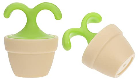 Milisten Hand Held Massager Tools 2 Pcs Roller Ball Massager Potted Plant Design Portable Body Massaging Tool for Shoulders, Arms, Neck, Legs- Green