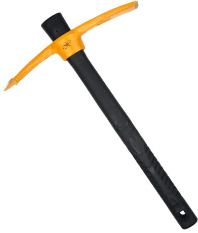 Xforst X-PF45 Mini pioche avec Manche de Fibre de Verre et tête en Acier forgé traité thermiquement. pour désherber, Creuser. Idéale pour Le Jardinage, Le Camping et la Prospection.