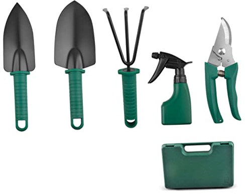 DOITOOL 1 Set Strumenti da Giardinaggio Piccolo Rastrello Mano di Giardinaggio Regali di Giardinaggio Strumento per Piantare Piante Cassetta degli Attrezzi Pp Bambino Acciaio Inossidabile