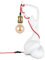 ADM - 'Erwachen' - Tischlampe mit moderne figurative Skulptur lackiertem Harz - Weiß - H54 cm
