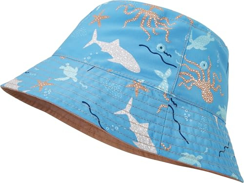 Playshoes Cuffia da Nuoto Unisex per Bambini, Cappello da Sole, Animali marini, 49 cm, Animali marini