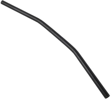 Manubrio Piegato per Moto retrò Materiale in Ferro Manubrio Piegato per Moto, Manubrio Curvo Universale retrò Manubrio Moto 22 Mm per la Maggior Parte delle Motociclette (BLACK)