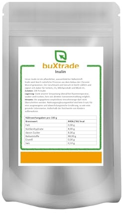 100 g Inulin | Pulver | Glutenfrei | Vegan | Süßungsmittel | Buxtrade
