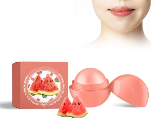 Bálsamo Labial, Esfera Nutritiva Bálsamo Labial, Bálsamo Labial De Nutrición Intensa, Hidratante Barra De Labios, Bálsamo Labial Shine, Sabor a Sandía Flavor Smooth Ball Lip Balm