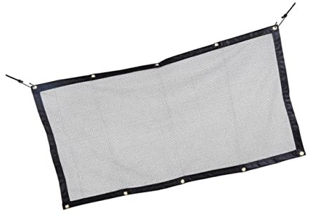 MILISTEN Hundemasche Stange für Hunde Hundebarriere für Geländewagen Tierschutzzaun für Hunde großes Hundezubehör hundetür Dog Gate Auto-Hundegitter Haustiere Mesh Black