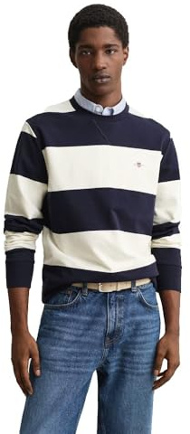 Gant Striped C-Neck Maillot de survêtement Homme