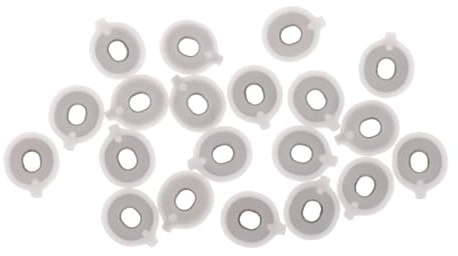 lmoikesz Durable Alto Horn Valve Guide Replacement 20 Pieces Tenor Horn Valve Guides Essential Repair Tool Crafted Plastics Alto Guide Replacement Parts